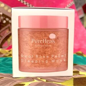PureHeals by Nature Village Real Rose Petal Sleeping Mask New In Box (Unopened)
